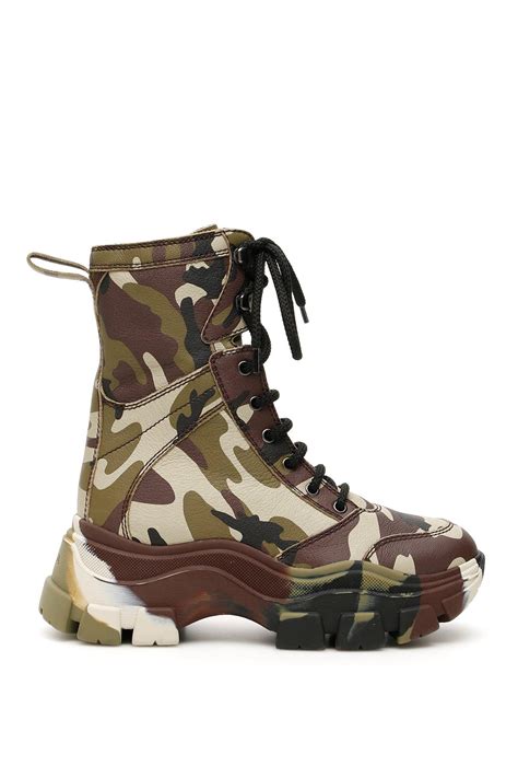 prada camouflage combat boots|prada chelsea boots women's.